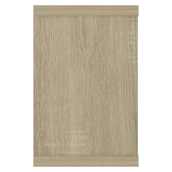 Würfelregale 2 Stk. Sonoma-Eiche 60x15x23 cm Holzwerkstoff