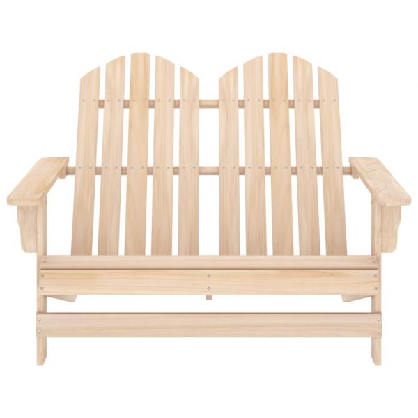 Adirondack-Gartenbank 2-Sitzer Massivholz Tanne