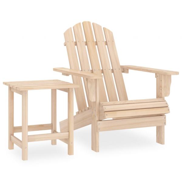 ARDEBO.de - Adirondack-Gartenstuhl mit Tisch Massivholz Tanne
