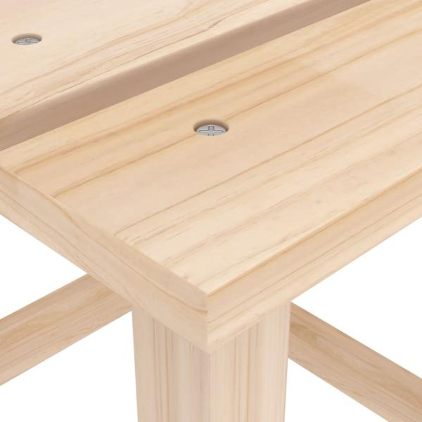 Adirondack-Gartenstuhl mit Tisch Massivholz Tanne