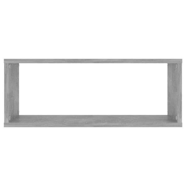Würfelregale 4 Stk. Betongrau 60x15x23 cm Holzwerkstoff