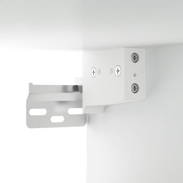 ARDEBO.de - Wand-Nachttische 2 Stk. Weiß 35x35x20 cm