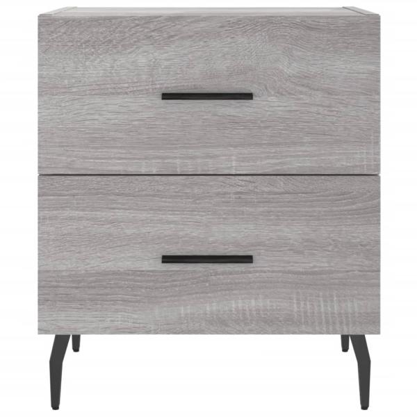 Nachttisch Grau Sonoma 40x35x47,5 cm Holzwerkstoff