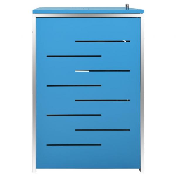Mülltonnenbox für 4 Tonnen 276,5x77,5x112,5 cm Edelstahl