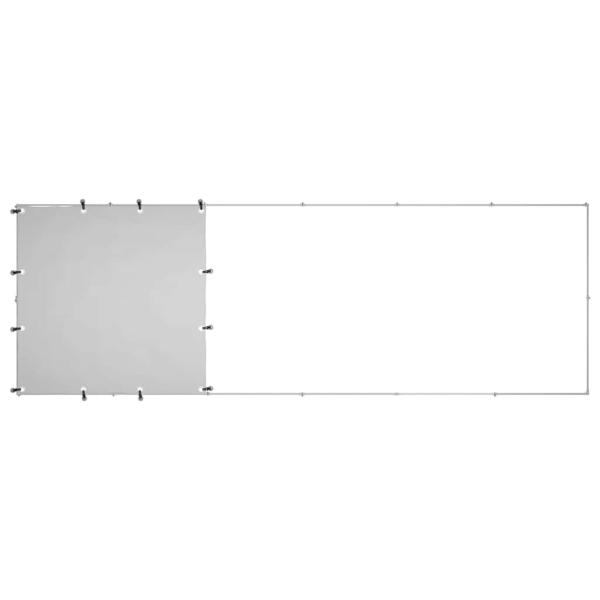 Hundezwinger Silbern 330x110x110 cm Stahl