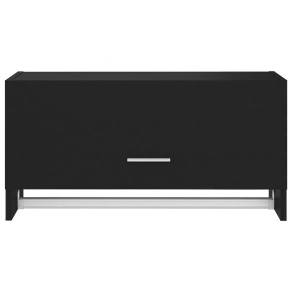 Kleiderschrank Schwarz 70x32,5x35 cm Holzwerkstoff