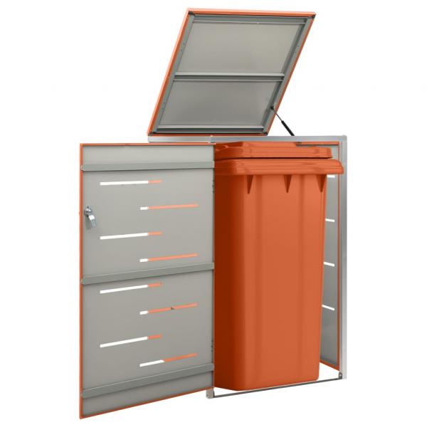 ARDEBO.de - Mülltonnenbox für 1 Tonne 69x77,5x112,5 cm Edelstahl