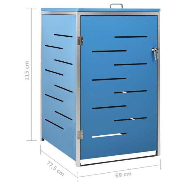 Mülltonnenbox für 1 Tonne 69x77,5x115 cm Edelstahl