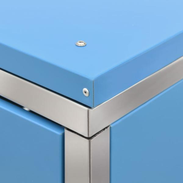 Mülltonnenbox für 1 Tonne 69x77,5x115 cm Edelstahl