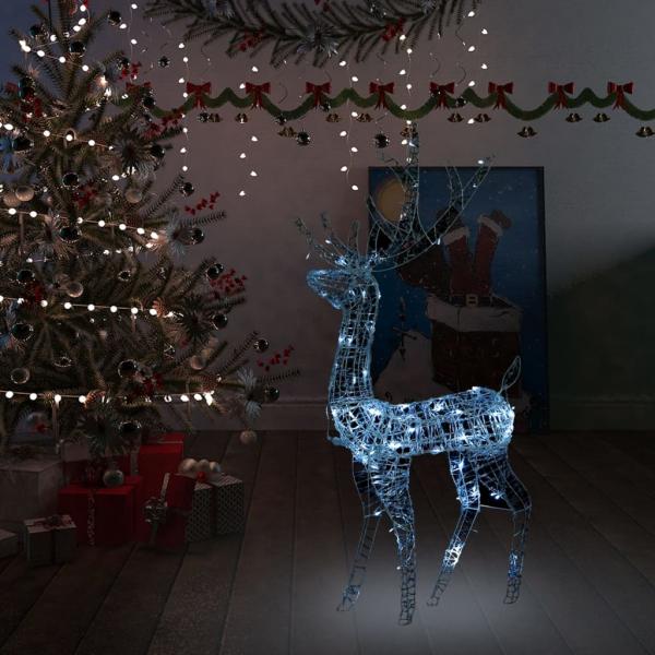 ARDEBO.de - LED-Rentier Acryl Weihnachtsdeko 140 LEDs 120 cm Kaltweiß