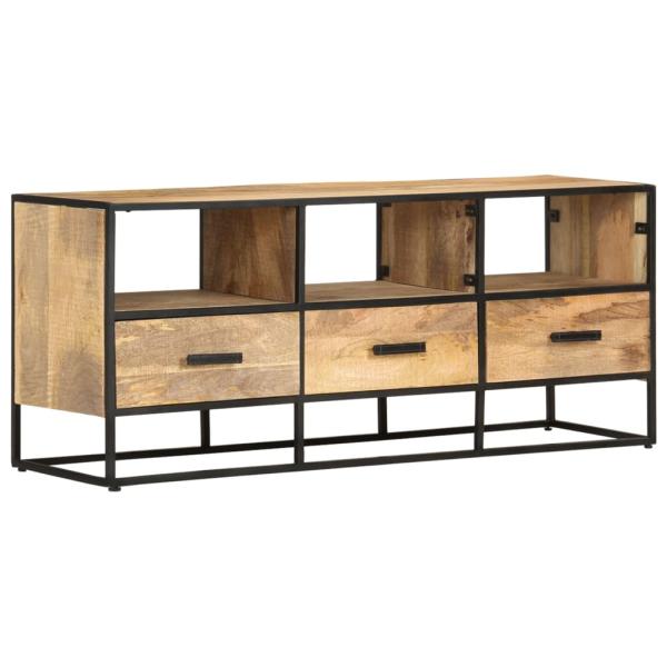 TV-Schrank 110x30x45 cm Raues Mangoholz