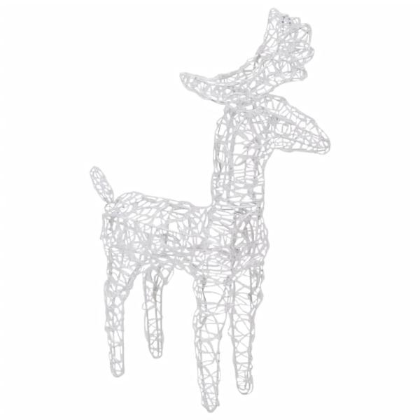 Rentiere & Schlitten Weihnachtsdekoration 160 LEDs 130 cm Acryl