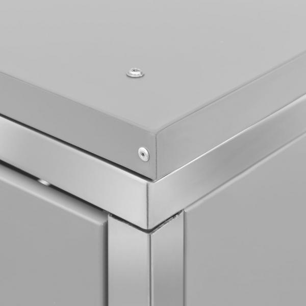 Mülltonnenbox für 1 Tonne 69x77,5x112,5 cm Edelstahl