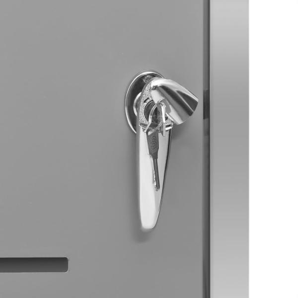 Mülltonnenbox für 1 Tonne 69x77,5x112,5 cm Edelstahl