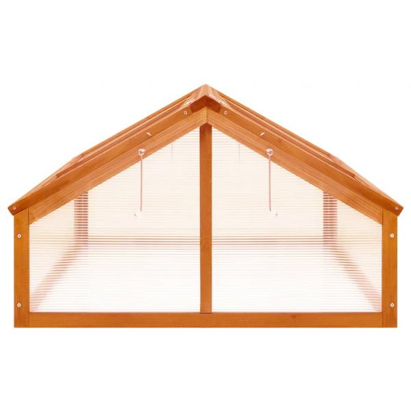 Gewächshaus Braun 114x80x50 cm Tannenholz