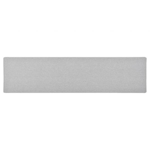 ARDEBO.de - Teppichläufer Hellgrau 50x200 cm