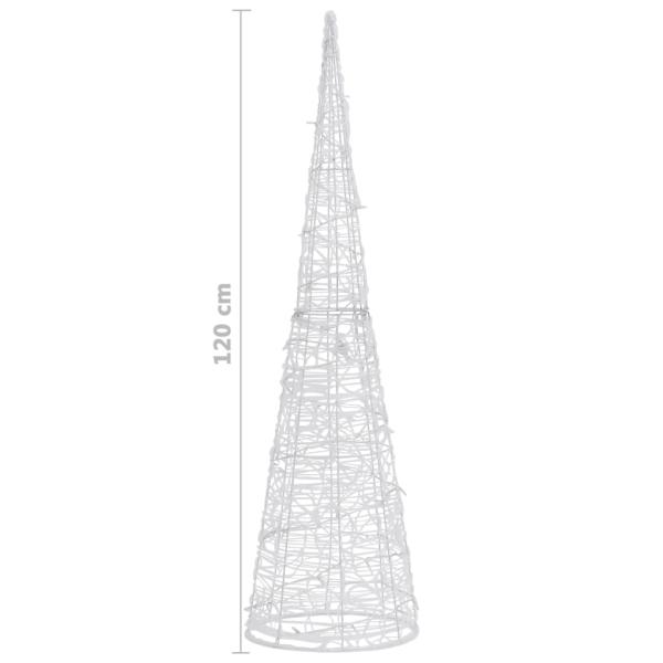 ARDEBO.de - LED-Kegel Acryl Weihnachtsdeko Pyramide Bunt 120 cm