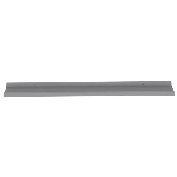 Wandregale 2 Stk. Grau 100x9x3 cm