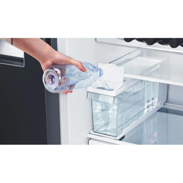 Hisense RS694N4TFE Side by Side Kühl-Gefrierkombination, 91 cm breit, 562 L, NoFrost, Crushed Ice + Eiswürfelbereiter, Wasserspender, Wassertank, schwarz