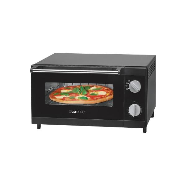 ARDEBO.de Clatronic MPO 3520 Multi Pizza-Ofen, 1000 W, 12 Liter Backraum, Ober- und Unterhitze, schwarz