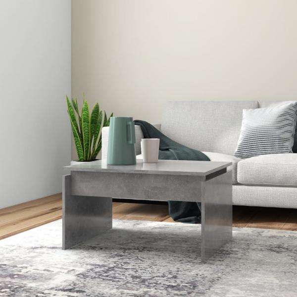ARDEBO.de - Couchtisch Betongrau 68x50x38 cm Holzwerkstoff