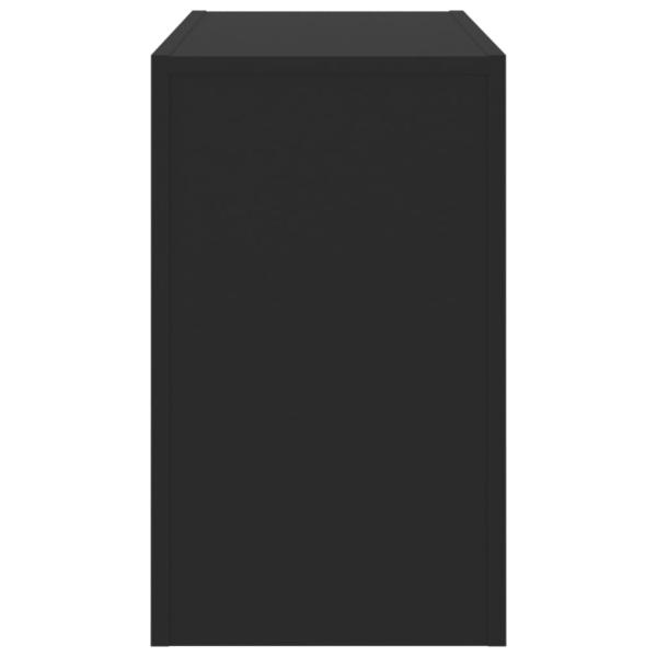 Satztische 3-tlg. Schwarz Holzwerkstoff