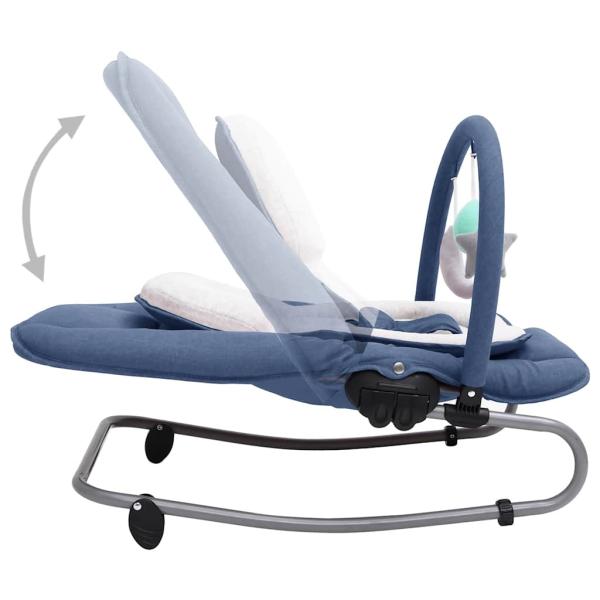 Babywippe Marineblau Stahl