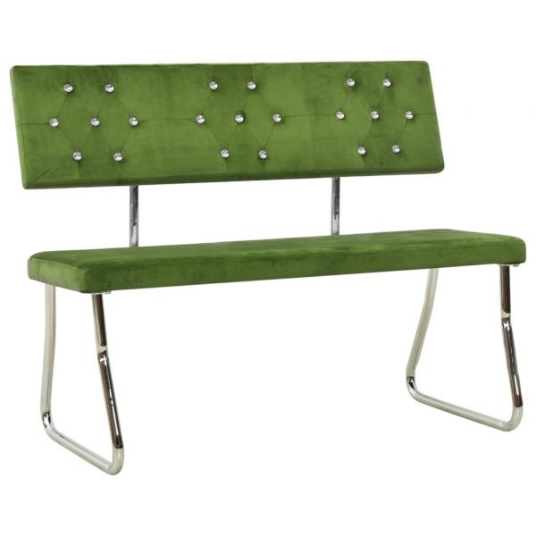 ARDEBO.de - Sitzbank 110 cm Hellgrün Samt