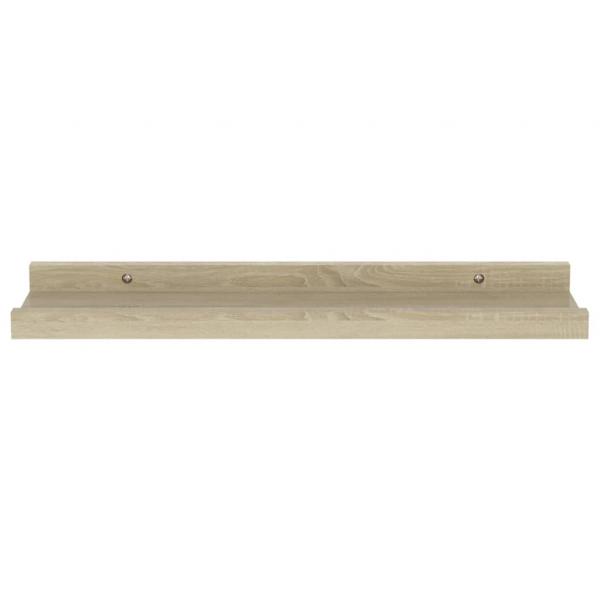 Wandregale 4 Stk. Sonoma-Eiche 40x9x3 cm
