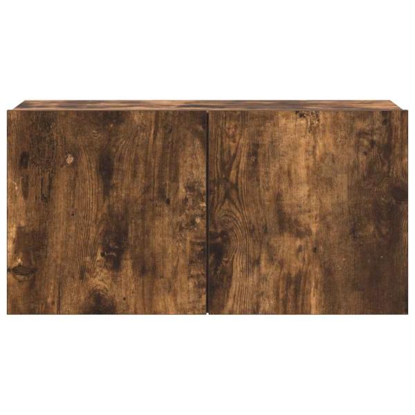 4-tlg. TV-Schrank-Set Räuchereiche Holzwerkstoff