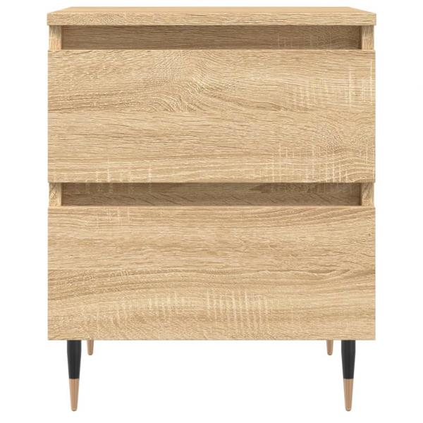 Nachttische 2 Stk. Sonoma-Eiche 40x35x50 cm Holzwerkstoff