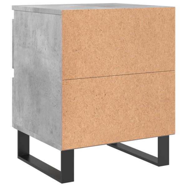 Nachttische 2 Stk. Betongrau 40x35x50 cm Holzwerkstoff