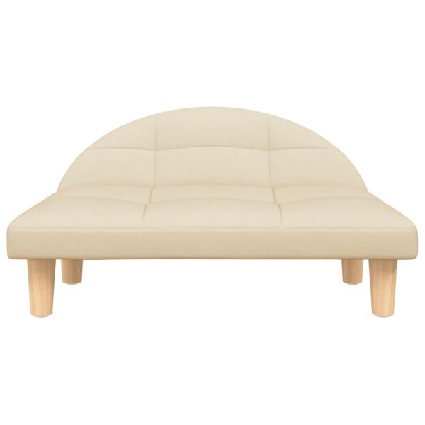 Hundebett Creme 70x52x30 cm Stoff
