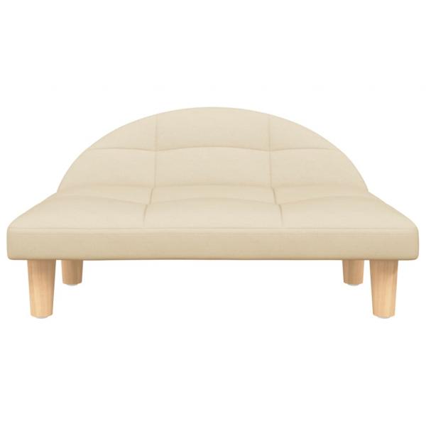 Hundebett Creme 70x52x30 cm Stoff
