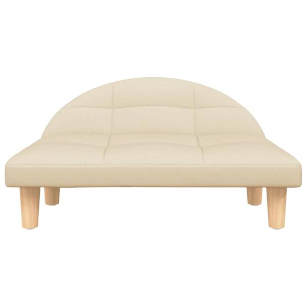 Hundebett Creme 70x52x30 cm Stoff