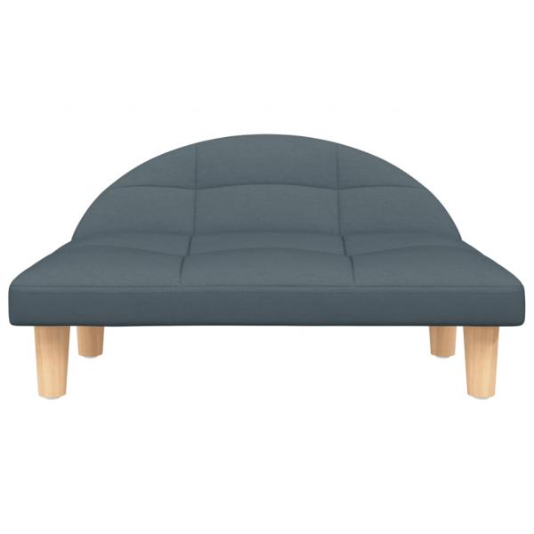 Hundebett Dunkelgrau 70x52x30 cm Stoff