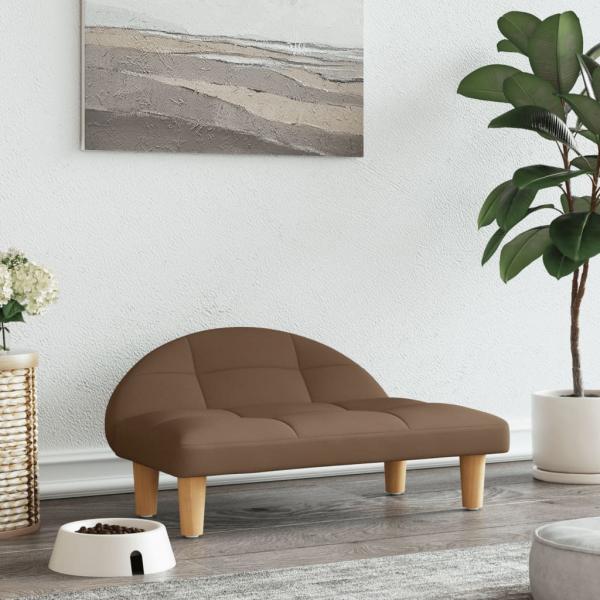 ARDEBO.de - Hundebett Braun 70x52x30 cm Stoff