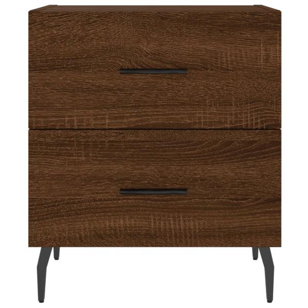 Nachttische 2Stk. Braun Eichen-Optik 40x35x47,5cm Holzwerkstoff