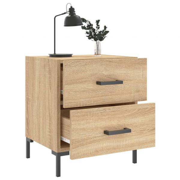 Nachttische 2 Stk. Sonoma-Eiche 40x35x47,5 cm Holzwerkstoff