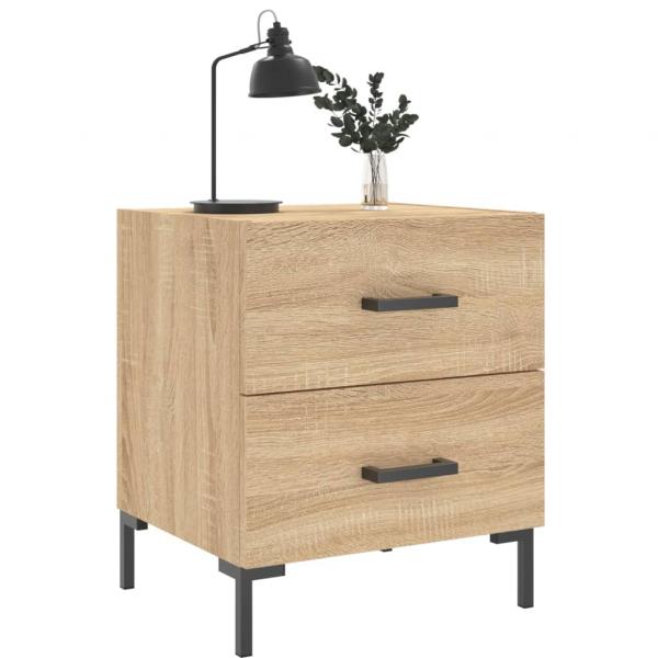 Nachttische 2 Stk. Sonoma-Eiche 40x35x47,5 cm Holzwerkstoff
