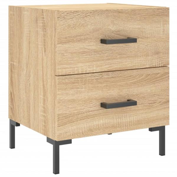 Nachttische 2 Stk. Sonoma-Eiche 40x35x47,5 cm Holzwerkstoff