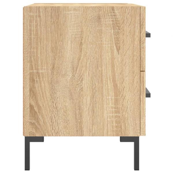 Nachttische 2 Stk. Sonoma-Eiche 40x35x47,5 cm Holzwerkstoff