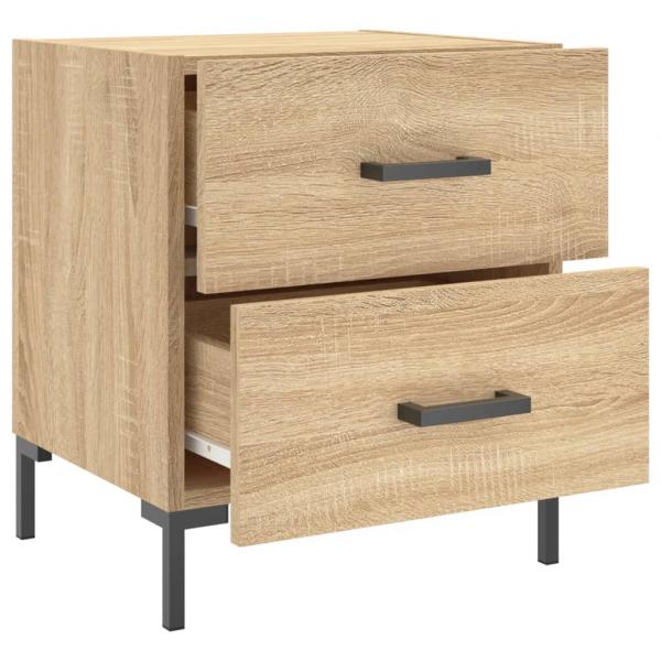 Nachttische 2 Stk. Sonoma-Eiche 40x35x47,5 cm Holzwerkstoff