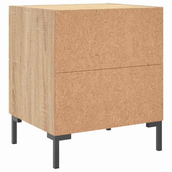 Nachttische 2 Stk. Sonoma-Eiche 40x35x47,5 cm Holzwerkstoff