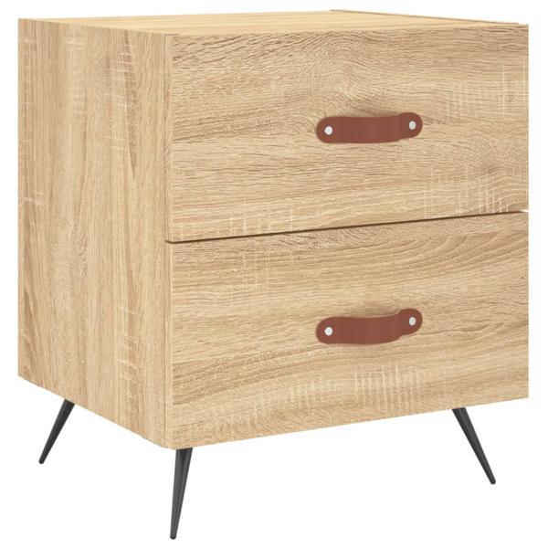 ARDEBO.de - Nachttische 2 Stk. Sonoma-Eiche 40x35x47,5 cm Holzwerkstoff
