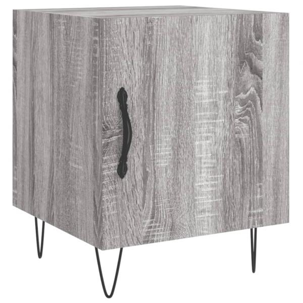 Nachttisch Grau Sonoma 40x40x50 cm Holzwerkstoff
