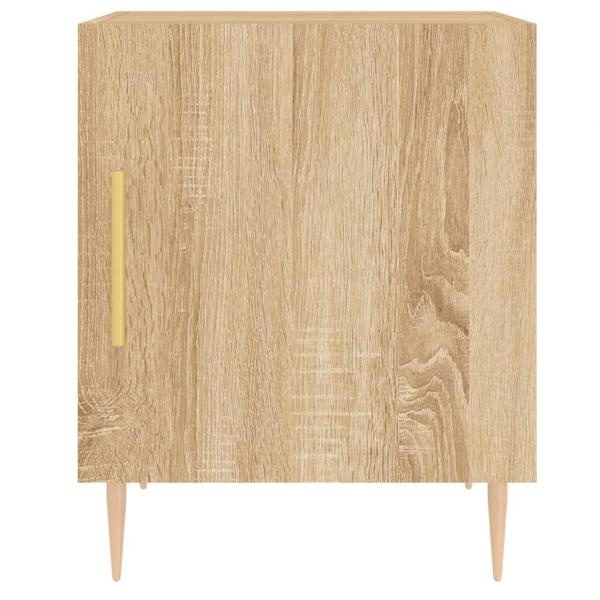 Nachttische 2 Stk. Sonoma-Eiche 40x40x50 cm Holzwerkstoff
