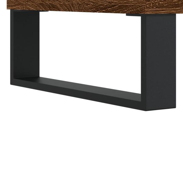 ARDEBO.de - Nachttisch Braun Eichen-Optik 40x40x50 cm Holzwerkstoff