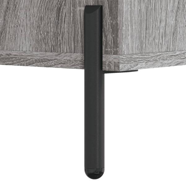 Nachttische 2 Stk. Grau Sonoma 40x40x50 cm Holzwerkstoff