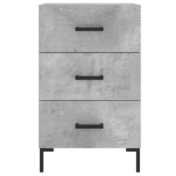 Nachttisch Betongrau 40x40x66 cm Holzwerkstoff
